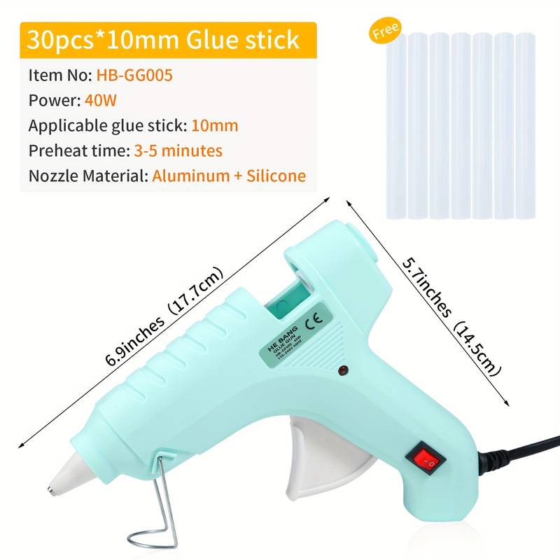 Hot Glue Gun Glue Gun Kit With 30 Glue Gun Sticks Glue Guns - Temu